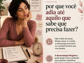 Mulher refletindo sobre procrastinação, tarefas adiadas e autoconhecimento