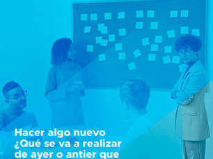 Hacer algo nuevo ¿Qué se va a realizar de ayer o antier que no se logró?