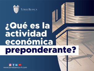 ¿Qué es la Actividad Económica Preponderante?
