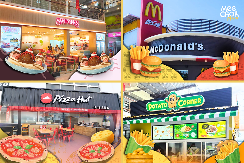pizza hut ,potato corner ,mcdonald's ,swensen's