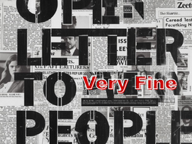 Open Letter to the Very Fine People