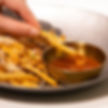 起司鹽花細薯與⼩樹糖醋醬 Parmesan Fries with Apricot Sauce