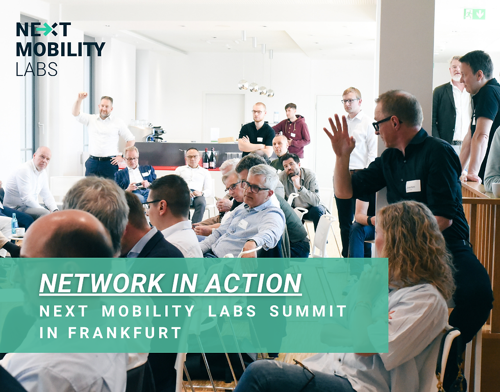 Next Mobility Labs Network in Action at the NML Summit in Frankfurt