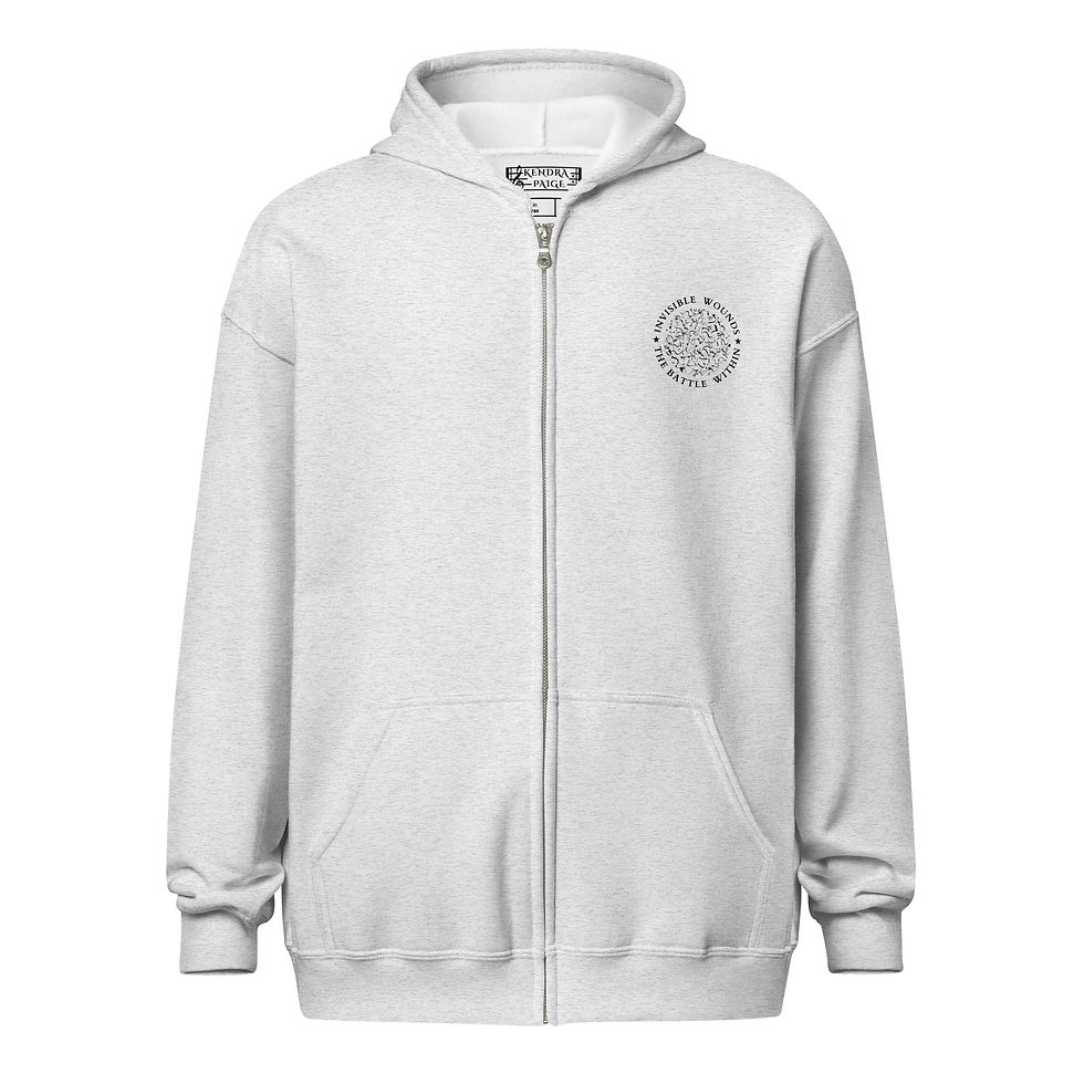 Thumbnail: Invisible Wounds - Real... Zip Hoodie