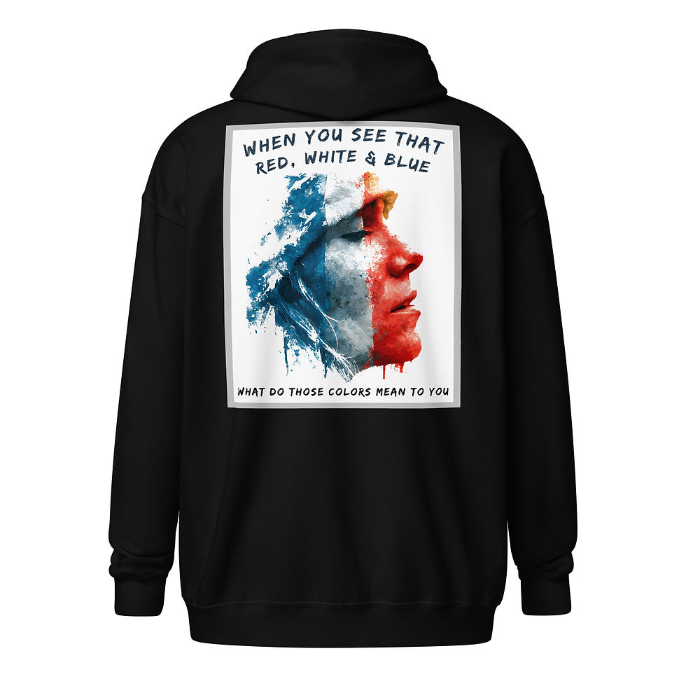 Thumbnail: What Do Those Colors Mean To You 3 Zip hoodie
