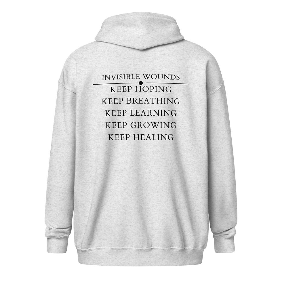 Thumbnail: Invisible Wounds - Keep... Zip Hoodie