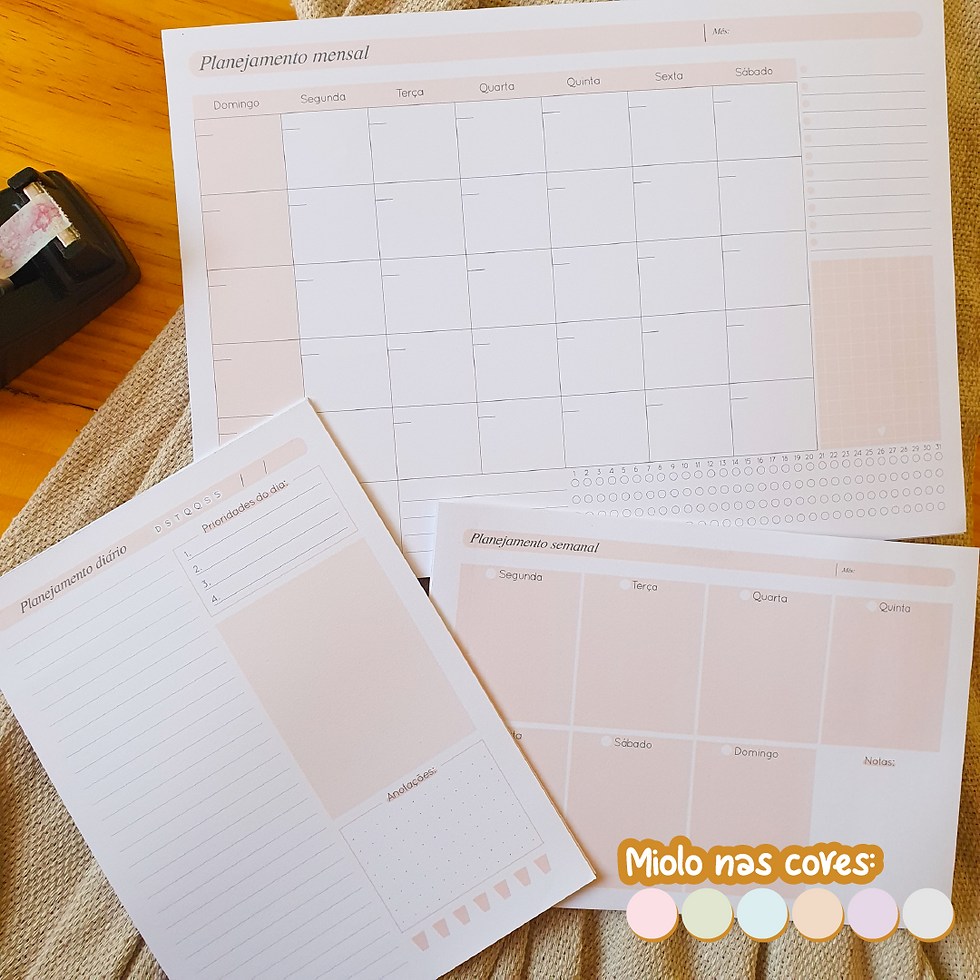 Miniatura: Combo Planners Blocagem | Lovely