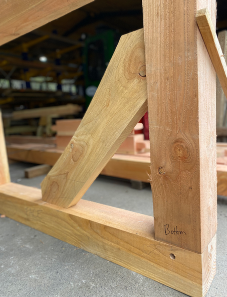 oak timber framing brace