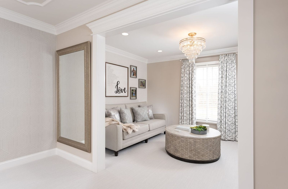 Ambler, PA: Transitional Master Bedroom & Sitting Room