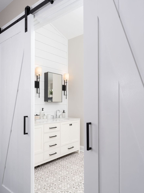 Ambler, PA: Modern Farmhouse Master Bathroom