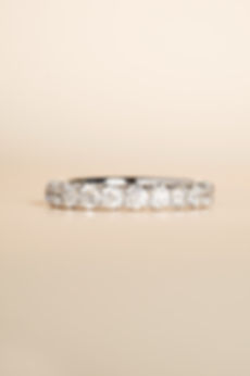 18金WGハーフエタニティリング（大）