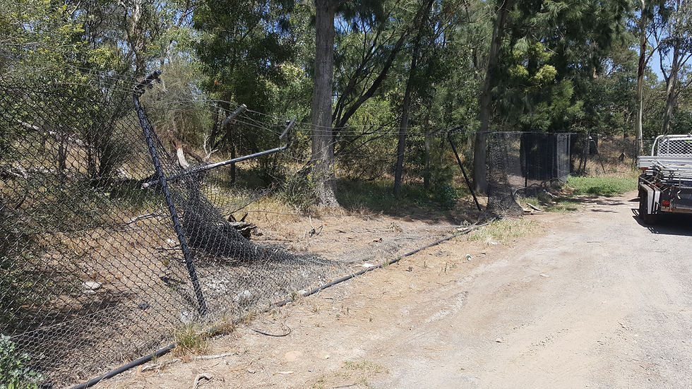 Temp fence hire Melbourne - Broken Fence Before