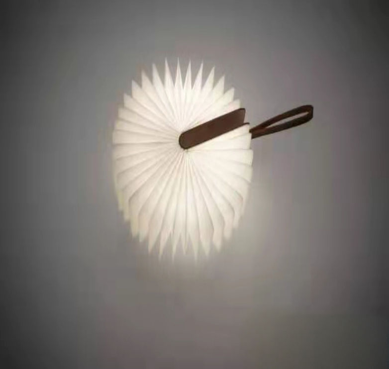 Folding Book Lamp With Portable Accordion Light Design