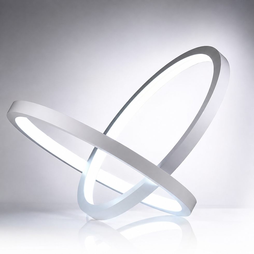 Modern LED Table Lamp With Artistic Ring Design