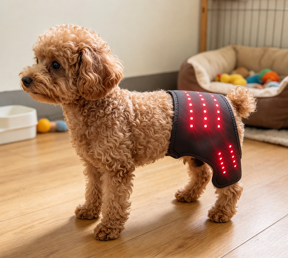 Red Light Therapy Wrap for Dogs With LED Light Support