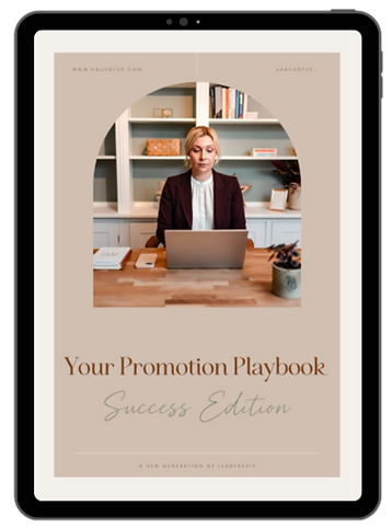 Promotion Playbook cover - strategic career advancement guide