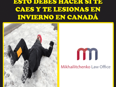 Esto debes hacer si te caes y te lesionas en invierno en Canadá