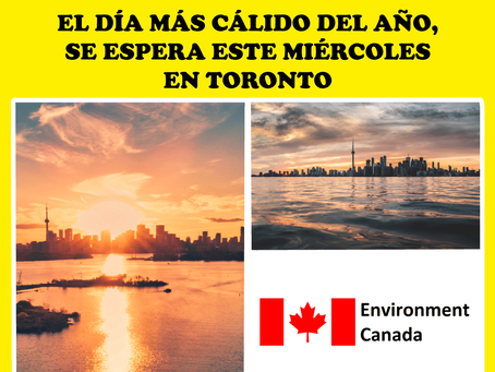 El día más cálido del año, se espera este miércoles en Toronto