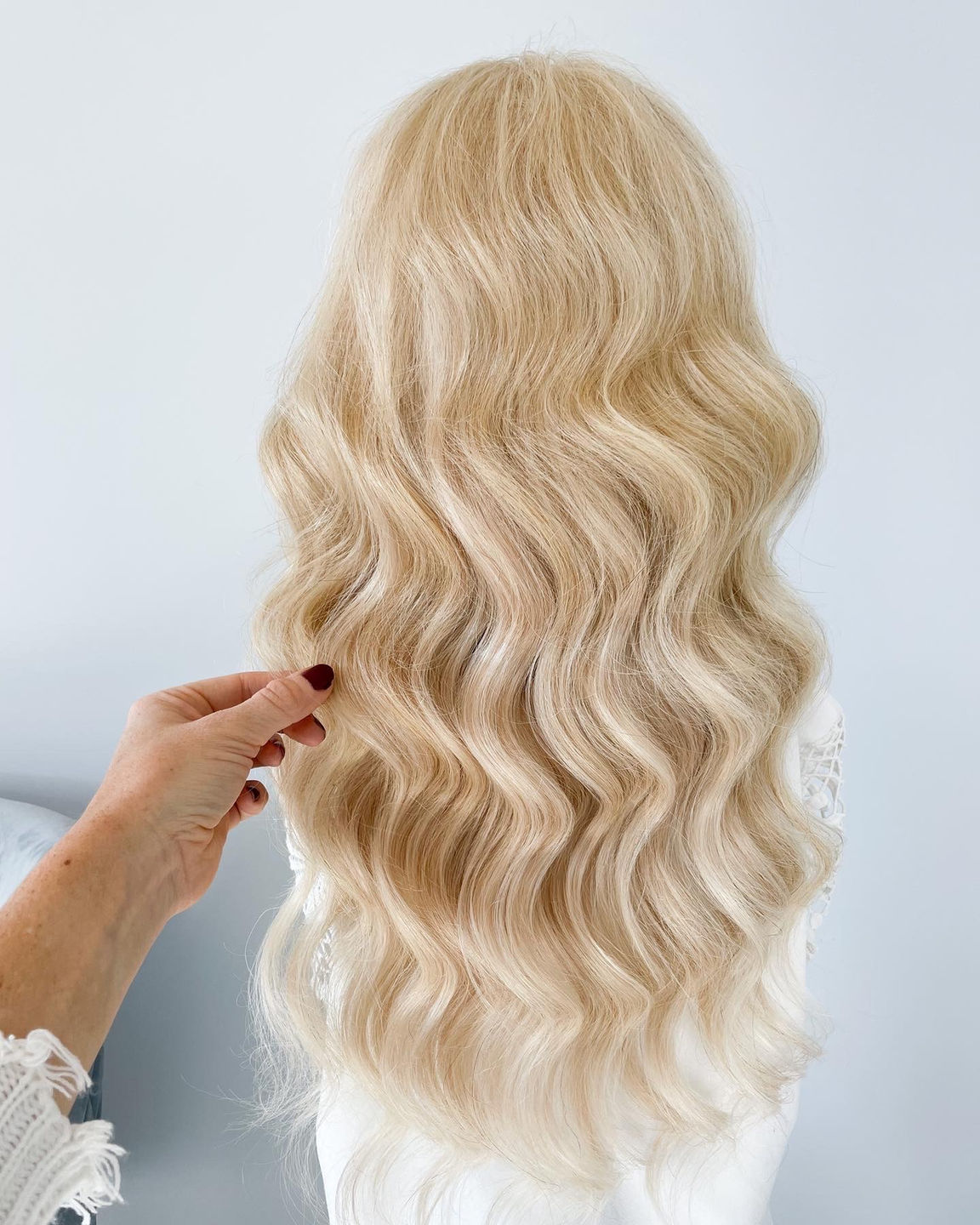 wedding hairstyle, wedding hair down, glam waves, loose waves, bridal hair, soft glam waves