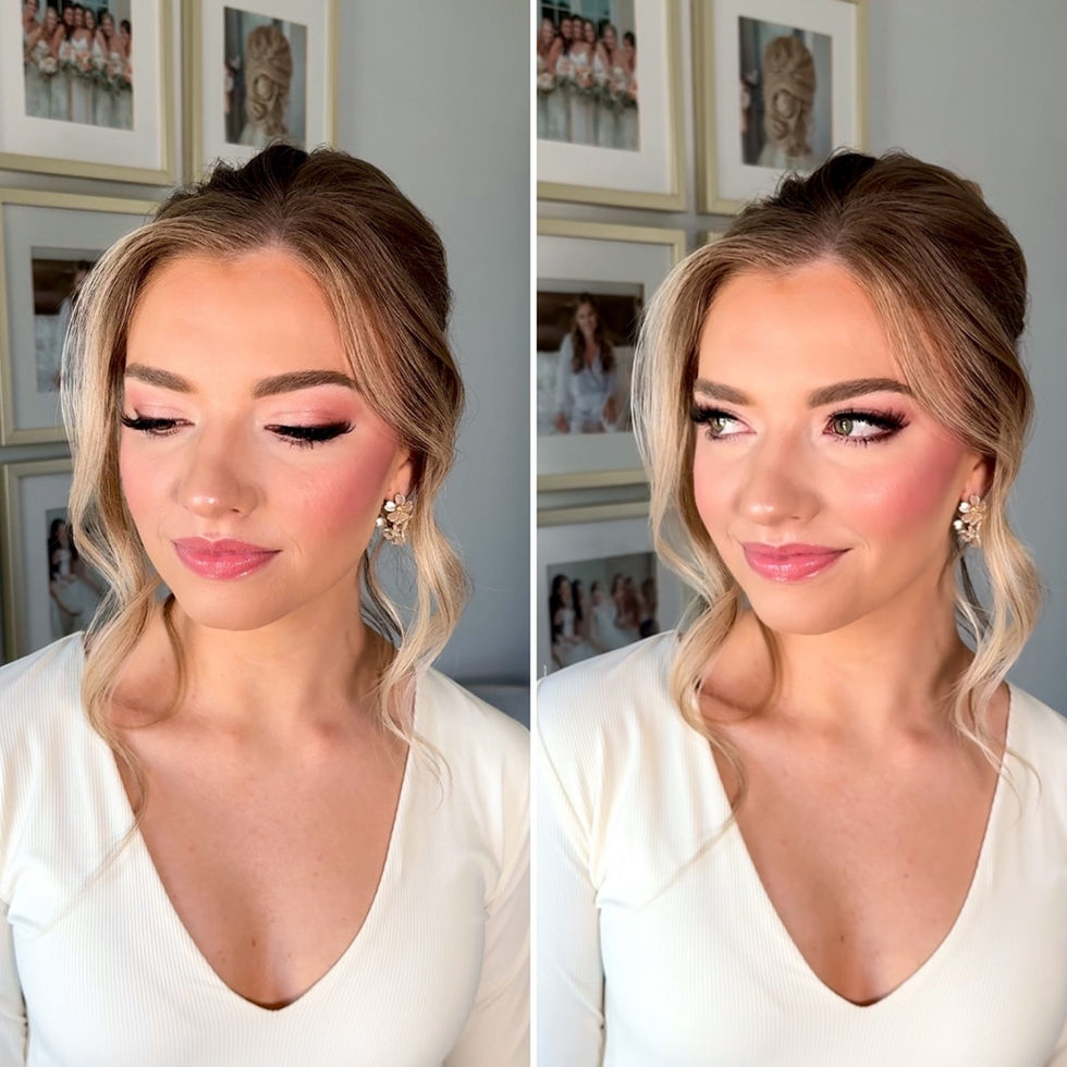 Wedding makeup, bridal makeup, soft glam makeup