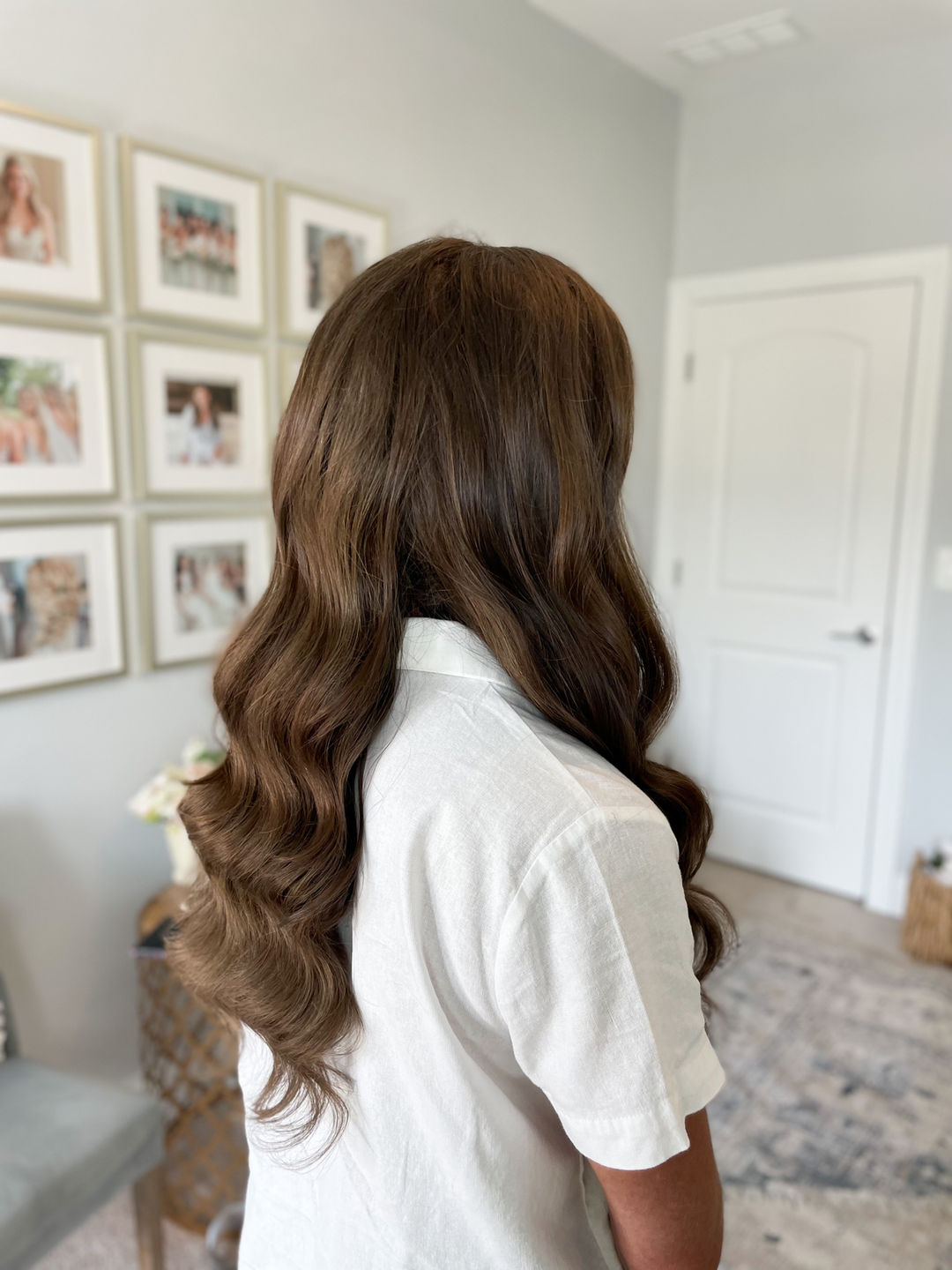 wedding hairstyle, wedding hair down, glam waves, loose waves, bridal hair, soft glam waves