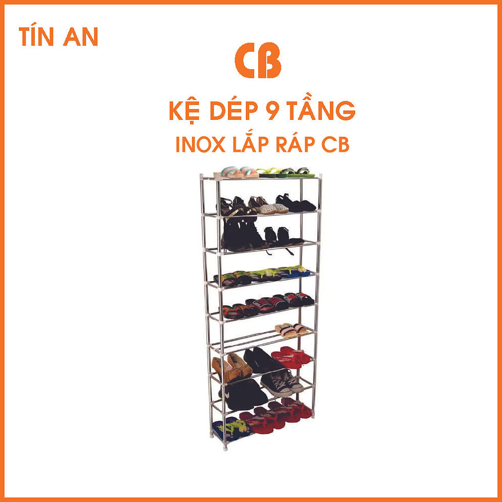 Stainless steel shoe rack Super durable 9 floors CB Tầng