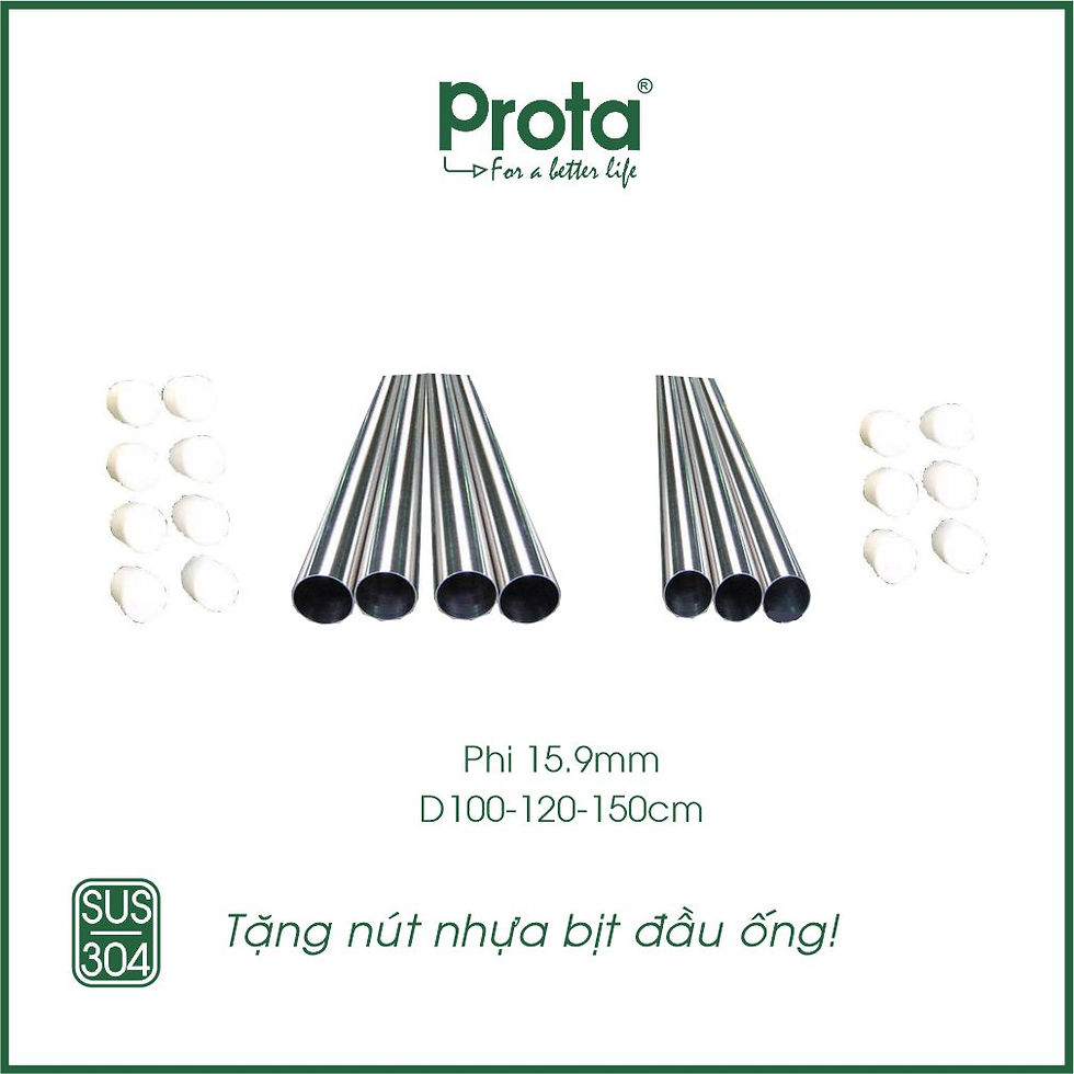 Thumbnail: Ống inox Prota SUS 304– Phi 15.9/19.1/22.2mm – Dài 100,120,150,200 cm