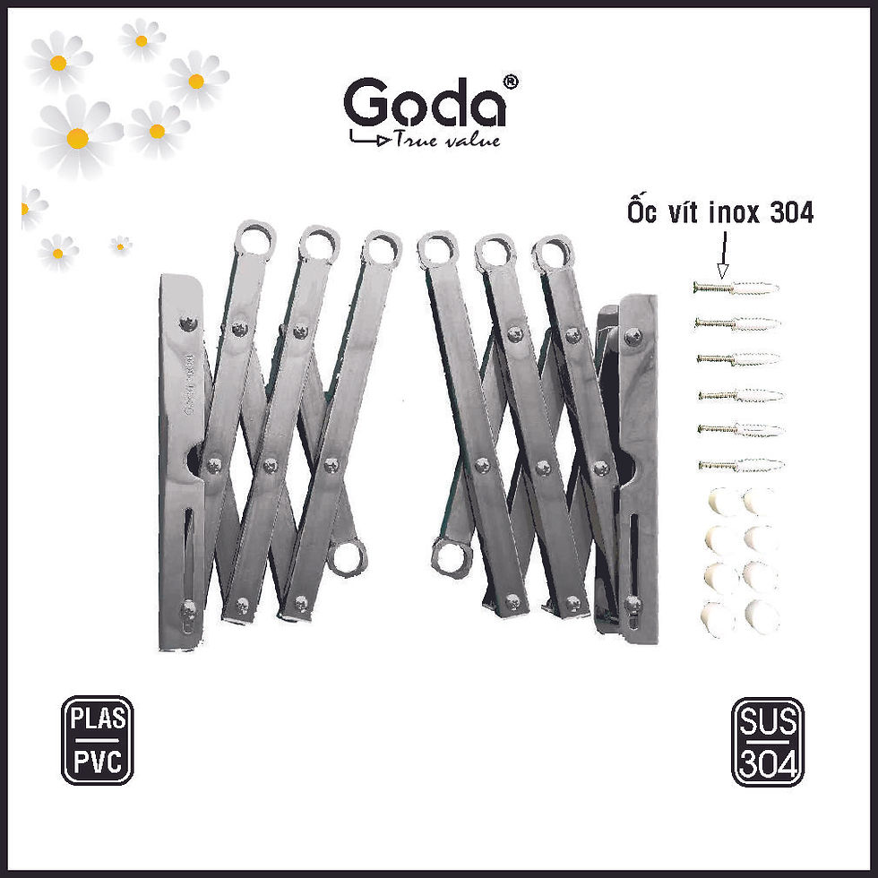 Thumbnail: Premium New-Generation SUS 304 Wall-Mounted Folding Bracket for 19mm & 22mm Tubes – Stainless Steel Tube Not Included