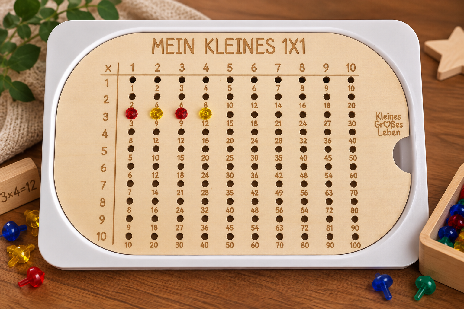 1×1 Lernplatte – spielerisch das Einmaleins entdecken