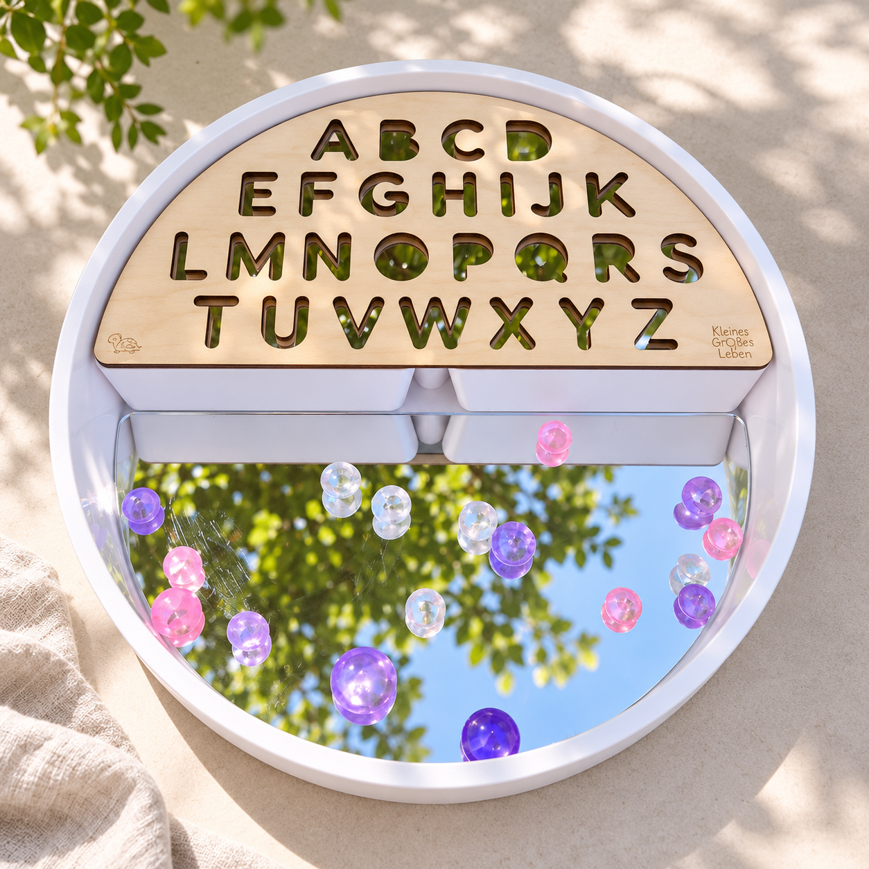Buchstabenplatte