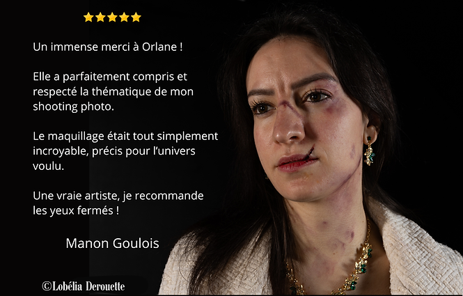 Maquillage d'une cliente pour un shooting photos à Tours
