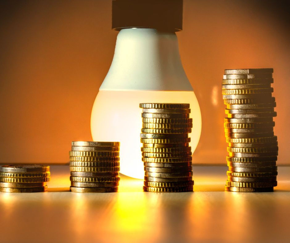 light bulb with money demonstrating green initiatives