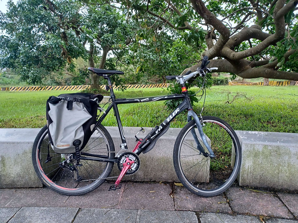 The bike in touring mode...