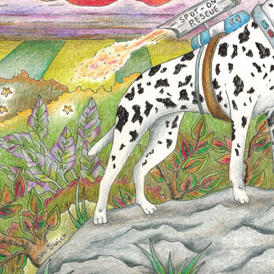 Thumbnail: Spot on Rescue (original drawing)