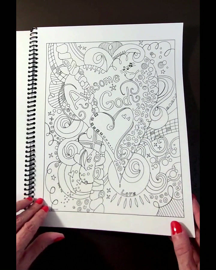 Thumbnail: inspirational coloring book video
