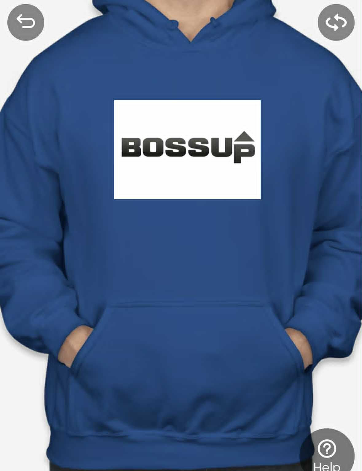 Boss Up Royal Blue Kids Hoodie