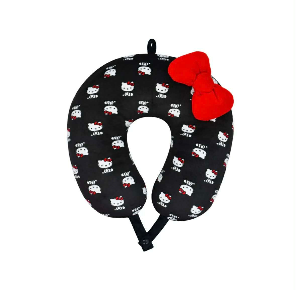Hello Kitty Fun Travel Neck Pillow (Black And Red)