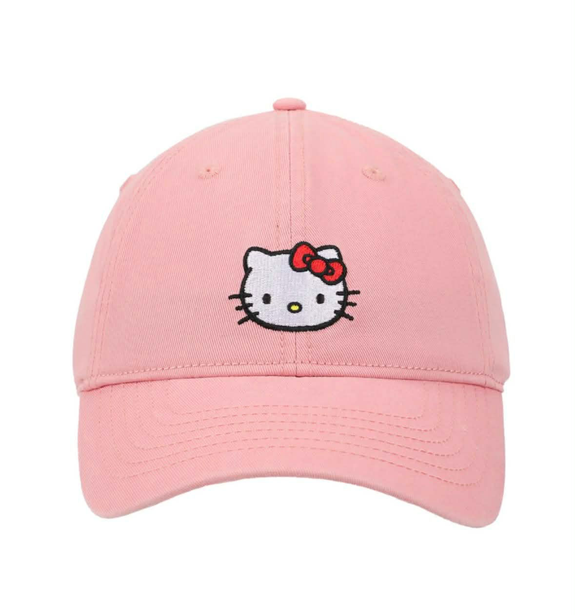 Hello Kitty Pink Embroidered Character Hat