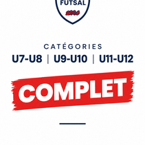 Les catégories U7-U8, U9-U10 et U11-U12 affichent complet