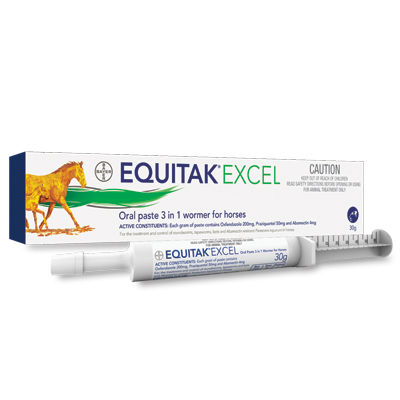 EQUITAK EXCEL oral paste 2 in 1 wormer for horses