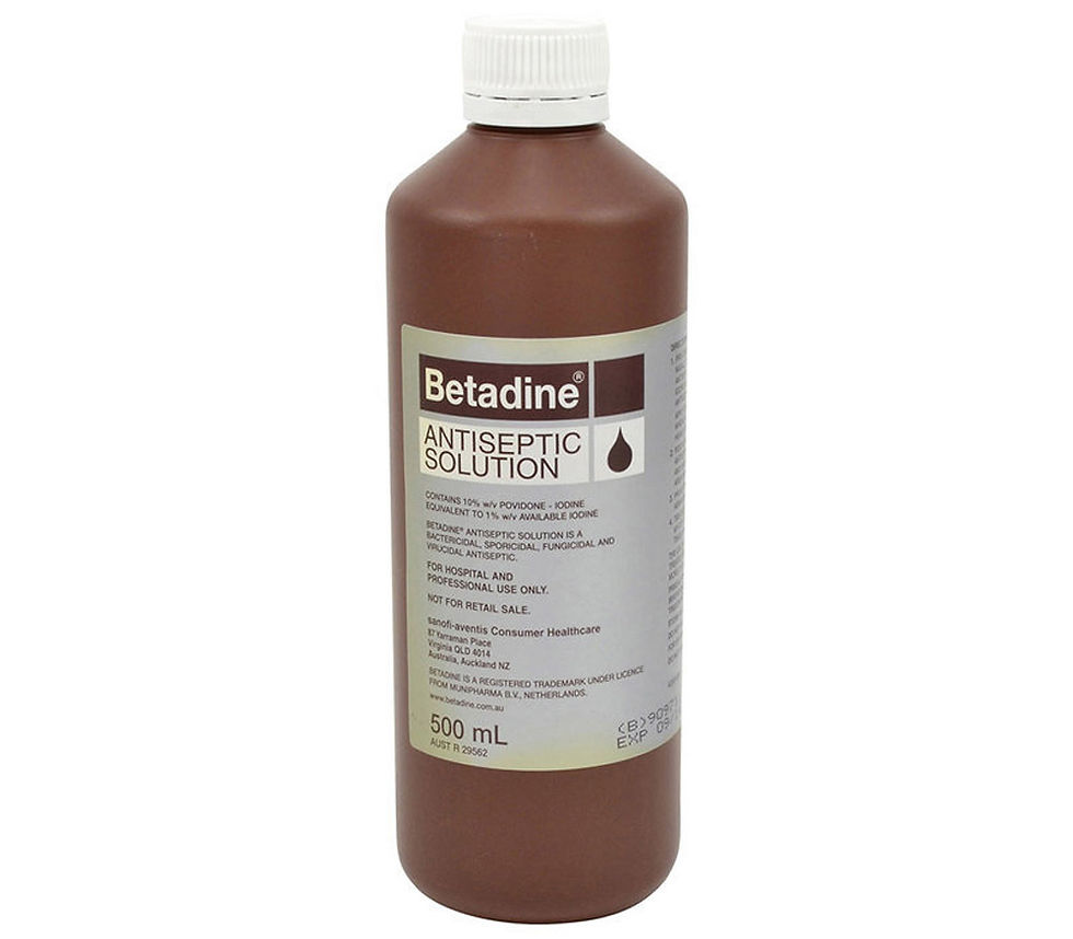 Betadine Antiseptic Solution 500 mL bottle