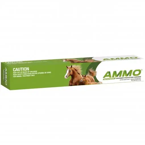 Ammo BCAA Amino Acid Paste box with horse
