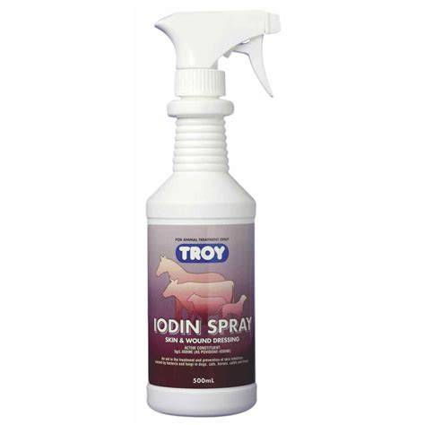 White Troy Iodin Spray bottle