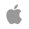 Grey Apple Music Icon