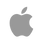 Grey Apple Music Icon