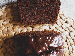 Sour cream and jam chocolate cake 