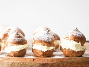 Profiteroles (with citrus infused crème pâtissière) 