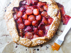 Strawberry and Pecan Galette 