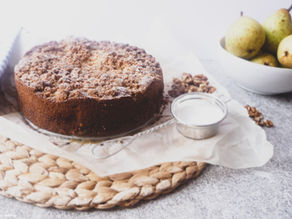 Pear and Pecan Cake with Pecan Streusel