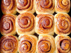 Mini Cinnamon and Cardamom Rolls with Brown Sugar Glaze